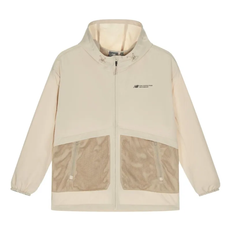 New Balance Woven Hooded Jacket 'Beige' NAE24151-LB sold by KicksCrew