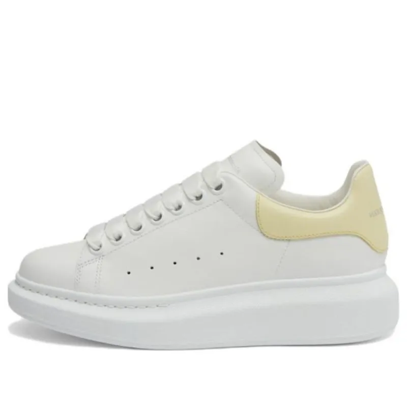 (WMNS) Alexander McQueen Oversized Shoes 'White Lemon Yellow' 718139WHGP53523 sold by KicksCrew