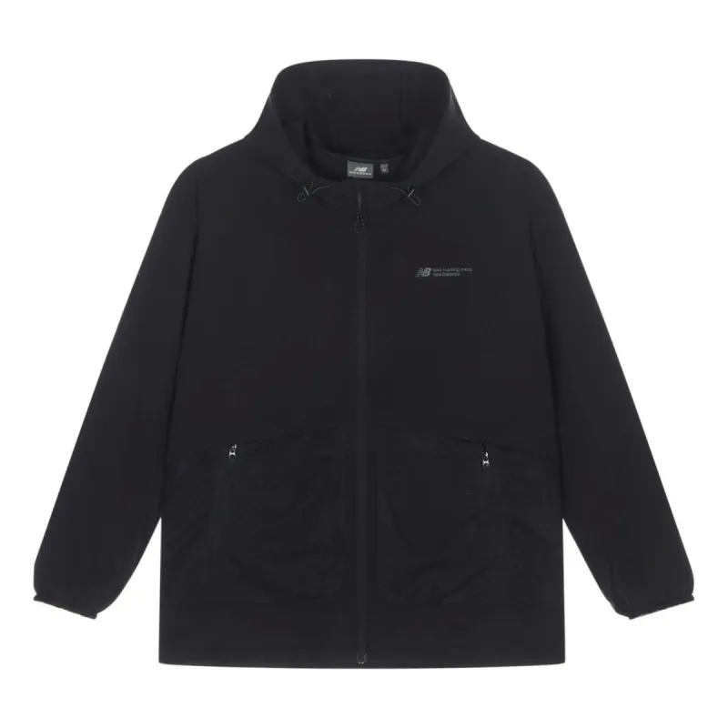 New Balance Woven Hooded Jacket 'Black' NAE24151-BK sold by KicksCrew