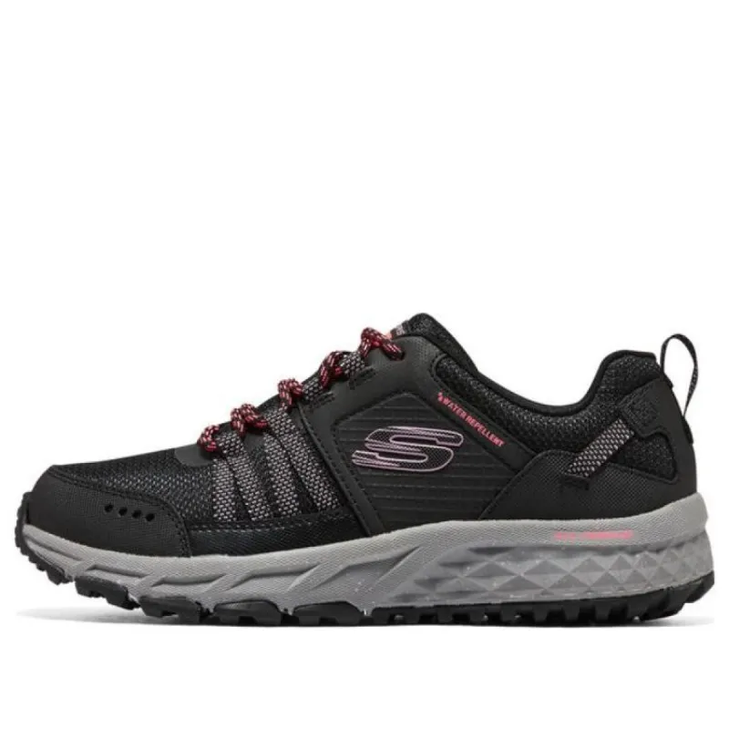 (WMNS) Skechers Outdoor Trekking Low Cut 'Black Red Grey' 180061C-BKHP sold by KicksCrew