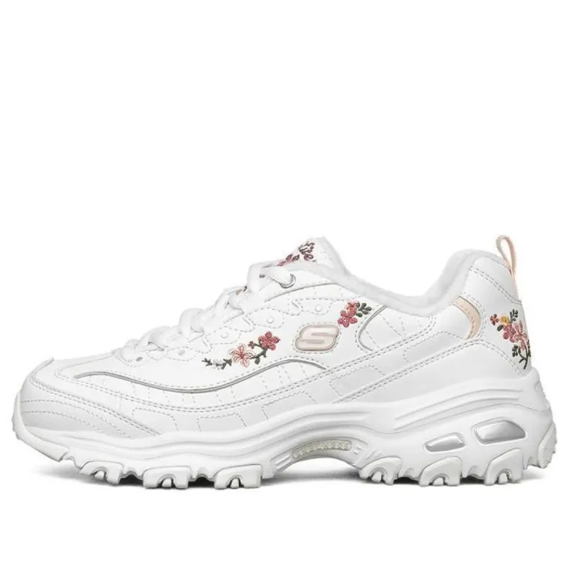 (WMNS) Skechers D'lites 1.0 'White Floral' 66666325-WHT sold by KicksCrew