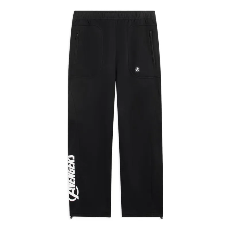 Li-Ning x MARVEL Graphic Straight Sweatpants 'Black' AKLSE91-1 sold by KicksCrew