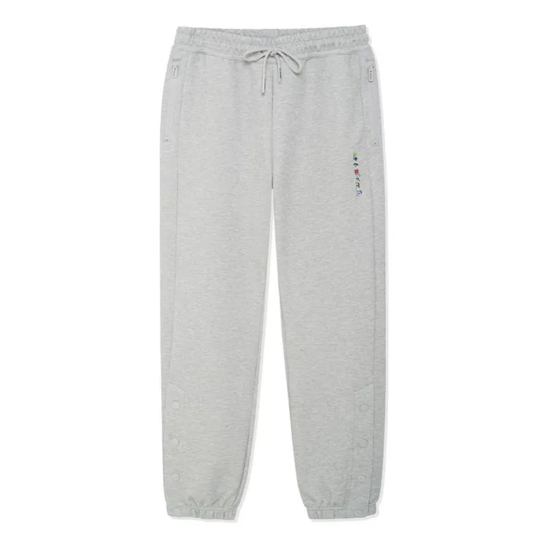 Li-Ning Way Of Wade Logo Joggers Sweatpants 'Grey' AKLSE13-2 sold by KicksCrew