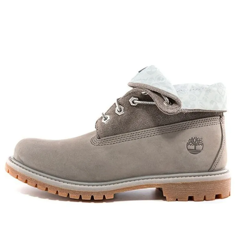 (WMNS) Timberland Roll Top Boots Basic 'Medium Grey with Light Grey' A44S3W sold by KicksCrew