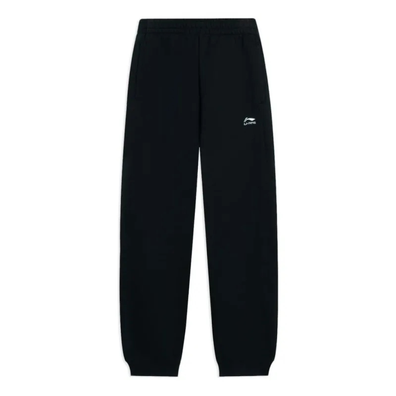 Li-Ning Small Logo Joggers Sweatpants 'Black' AKLSB17-1 sold by KicksCrew