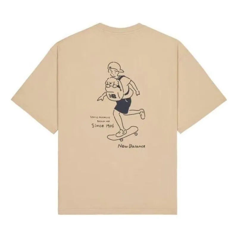 New Balance Wordmark Logo Skate Graphic T-Shirt 'Incense' AMT42338-INC sold by KicksCrew
