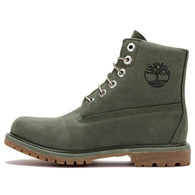 (WMNS) Timberland Nellie 6 Inch Waterproof Boots 'Dark Green Nubuck' A44JU sold by KicksCrew