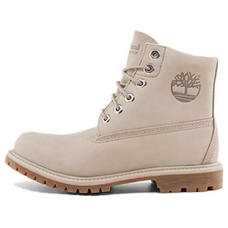 (WMNS) Timberland Nellie 6 Inch Waterproof Boots 'Light Taupe Nubuck' A44KU sold by KicksCrew