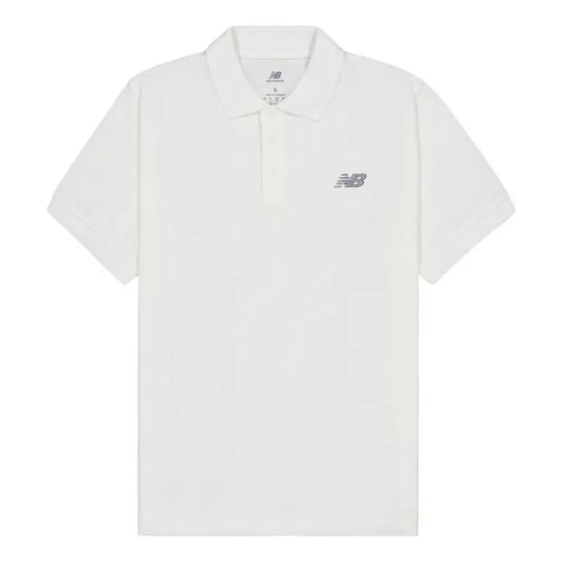 New Balance Cotton Polo T-shirt 'White' MT41503-WT sold by KicksCrew