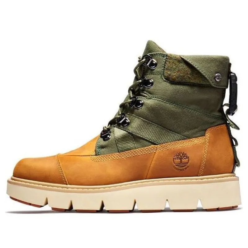 (WMNS) Timberland Raywood 6 Inch EK+ Waterproof Boots 'Wheat Nubuck with Green' A42HP231 sold by KicksCrew