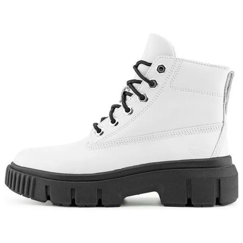 (WMNS) Timberland Greyfield Leather Boots 'White Full Grain' A41ZW-100 sold by KicksCrew
