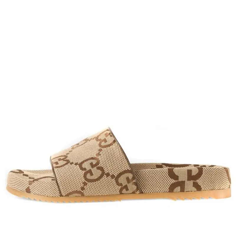Gucci GG Canvas Slide Sandal 'Camel Monogram' 624695-UKOD0-2673 sold by KicksCrew