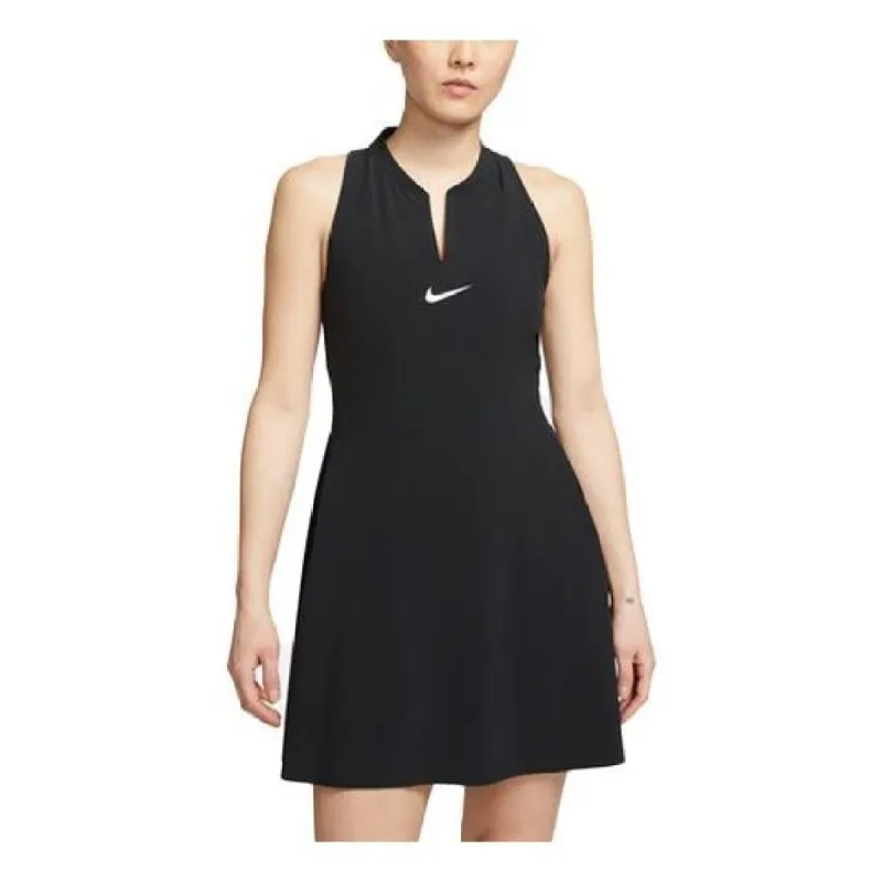 (WMNS) Nike Dri-FIT Advantage Tennis Dress 'Black' DX1428-010 sold by KicksCrew