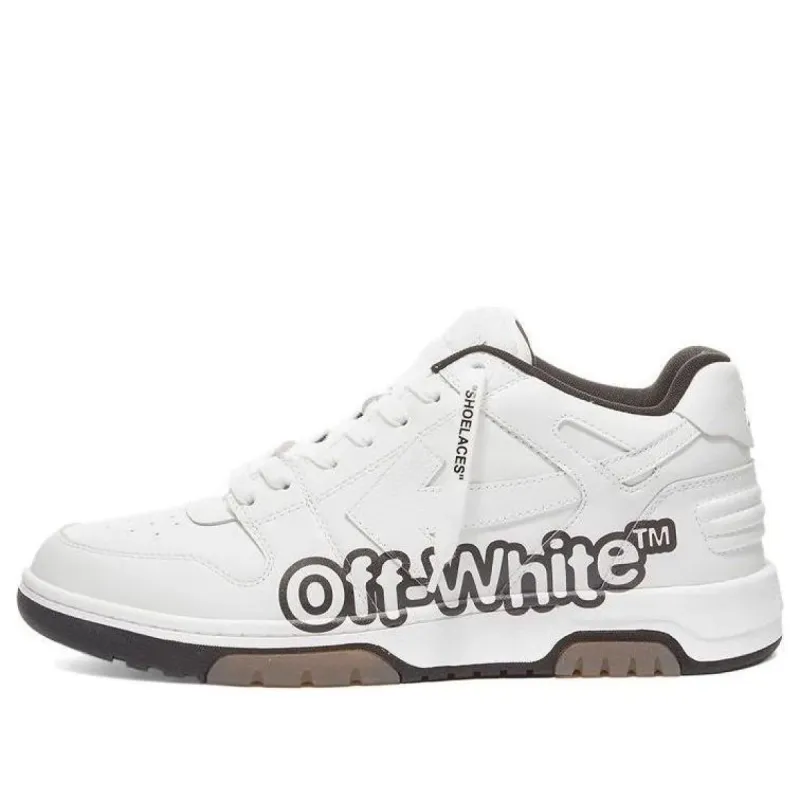 Off-White Out Of Office Low-Top For Walking Sneaker 'White Black' OMIA189S22LEA0040110 sold by KicksCrew