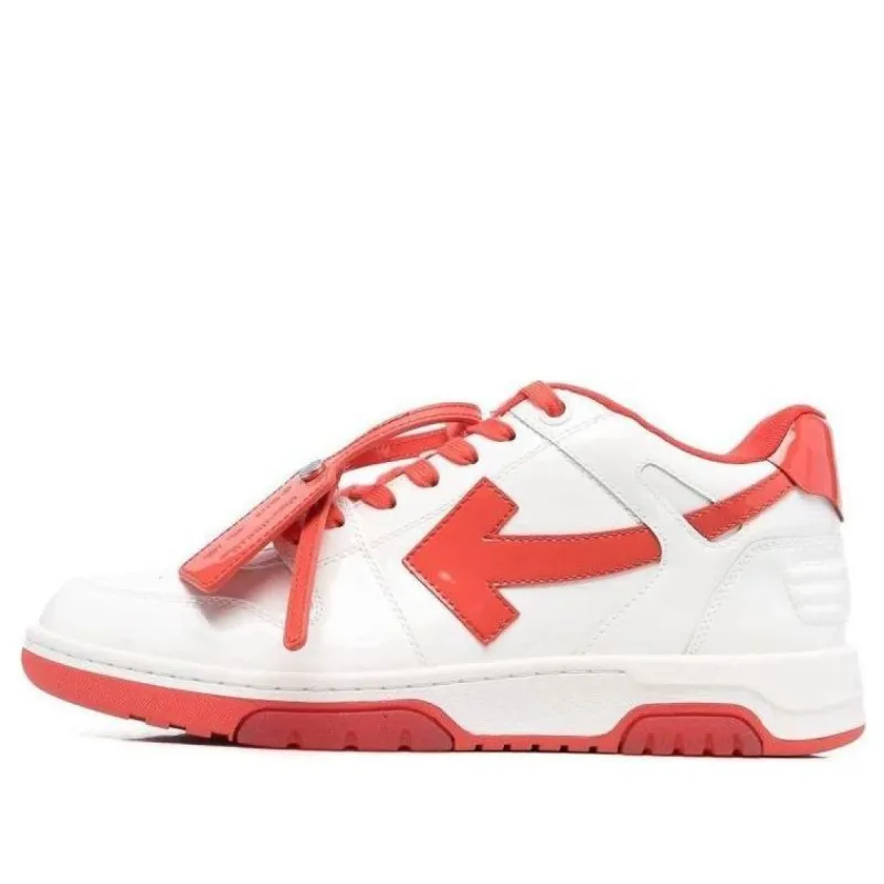 Off-White Out Of Office Low-Top Sneakers 'Red White' OMIA189S22LEA0020125 sold by KicksCrew