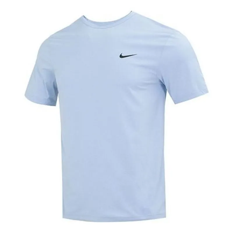 Nike Dri-FIT UV Hyverse Short Sleeve Fitness Top 'Blue' DV9840-479 sold by KicksCrew
