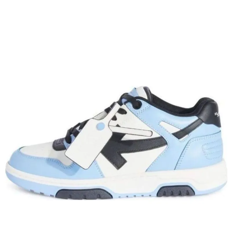 Off-White Out Of Office Low-Top Leather Sneaker 'Blue Black White' OMIA189F23LEA0084010 sold by KicksCrew