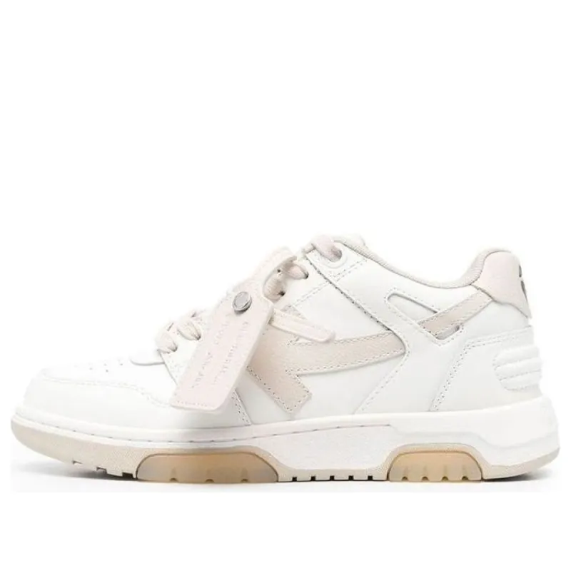 (WMNS) Off-White Out Of Office Low-Top Sneakers 'White Beige' OWIA259C99LEA0030161 sold by KicksCrew