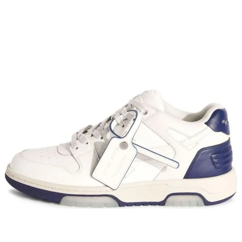 Off-White Out Of Office Leather Sneakers 'White Blue' OMIA189F23LEA0050546 sold by KicksCrew
