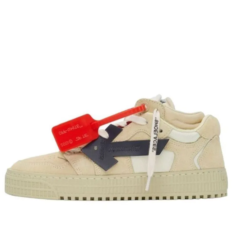 (WMNS) Off-White Off-Court Low Sneakers 'Beige Black' OWIA181F20LEA0016146 sold by KicksCrew