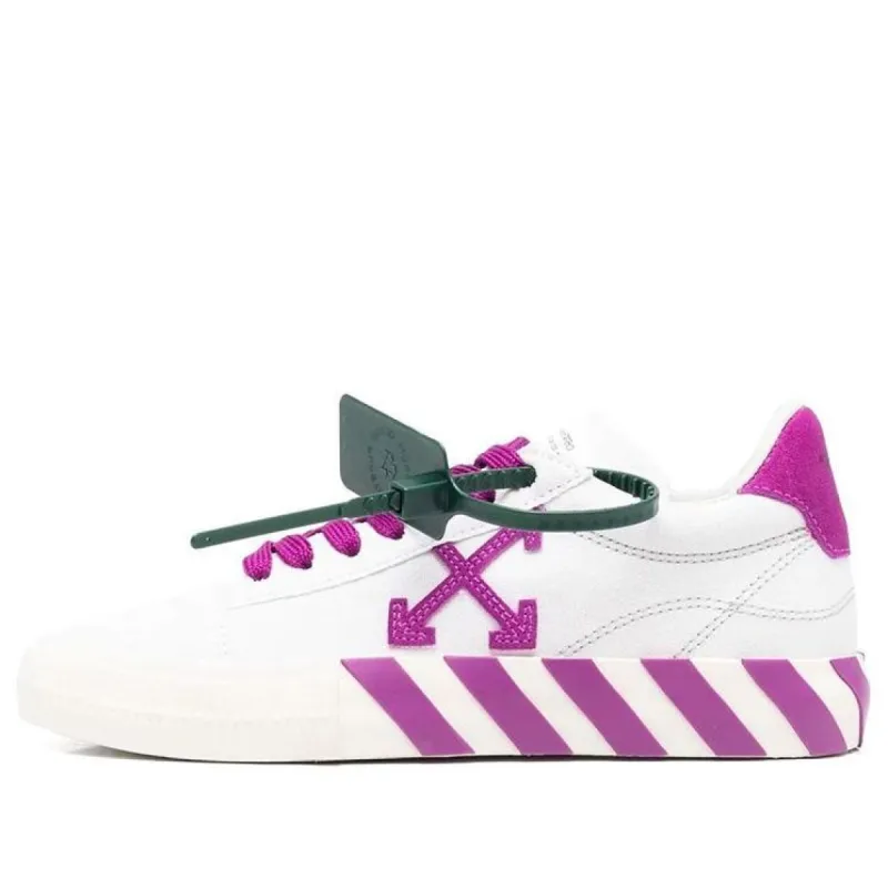 (WMNS) Off-White Vulcanized Low-Top Sneakers 'White Purple' OWIA178S22FAB0010132 sold by KicksCrew