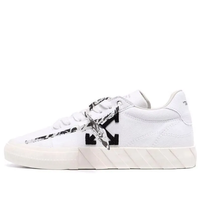 (WMNS) Off-White Vulc Eco Canvas Low Sneaker 'White Black' OWIA178F21FAB0020110 sold by KicksCrew