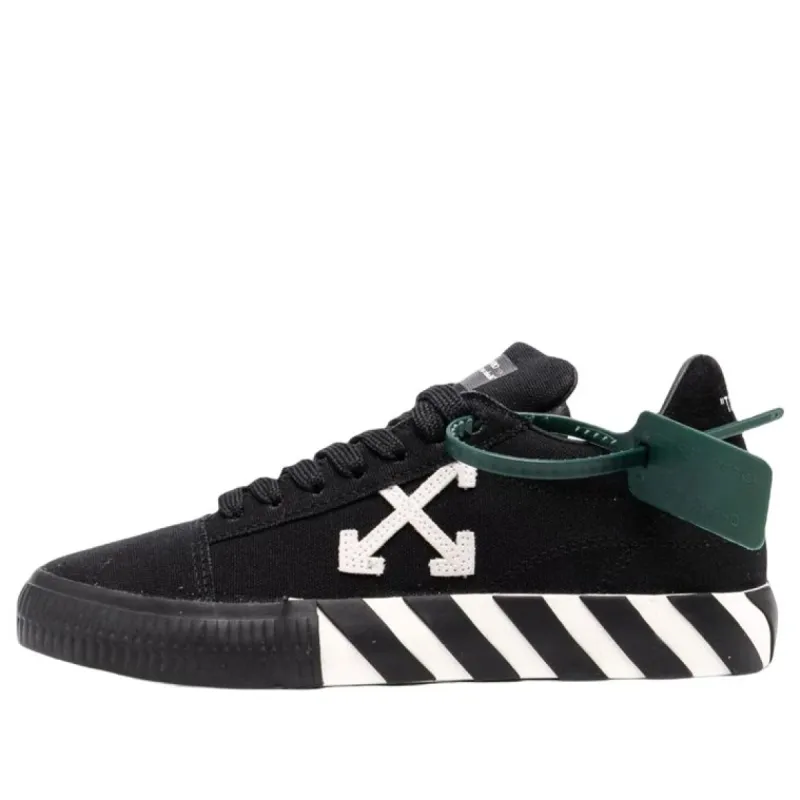 (WMNS) Off-White Vulc Low Canvas Sneaker 'Black White' OWIA178C99FAB0011001 sold by KicksCrew