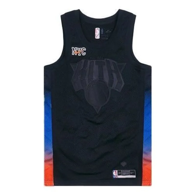 KITH x Nike New York Knicks Jersey Swingman 'Black' NKDA5542-010 sold by KicksCrew