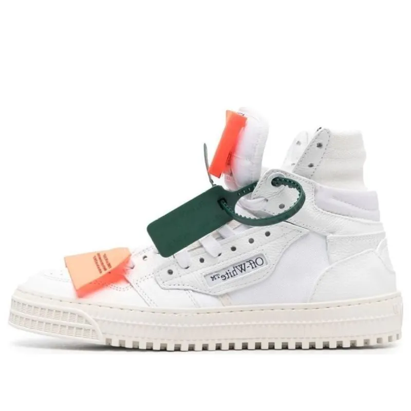 (WMNS) Off-White Off Court 3.0 Leather Canvas Sneaker 'White Orange' OWIA112C99LEA0020120 sold by KicksCrew