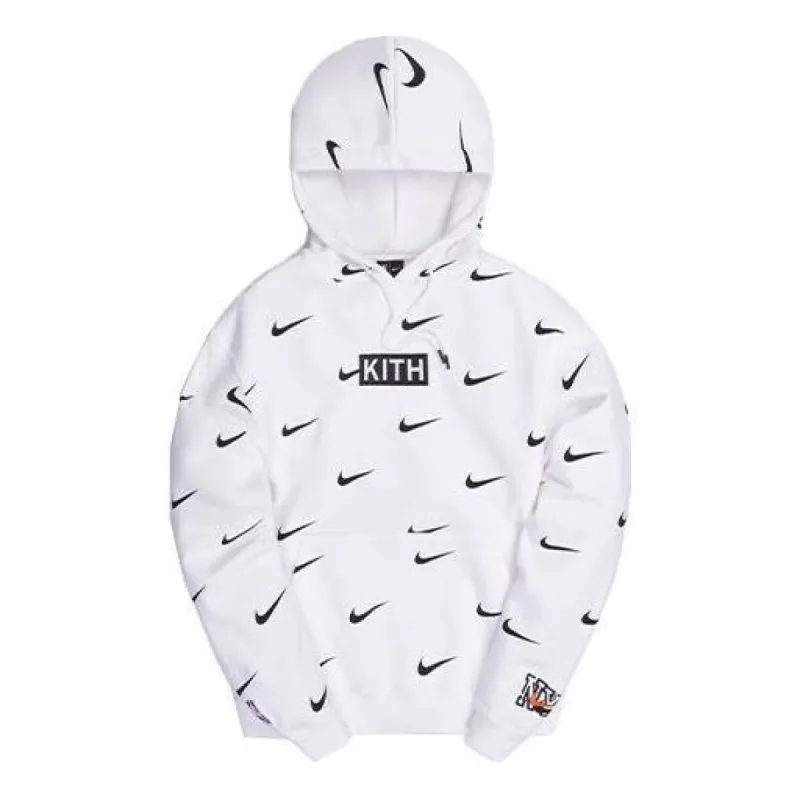 KITH x Nike New York Knicks AOP Hoodie 'White' NKCZ1749-100 sold by KicksCrew