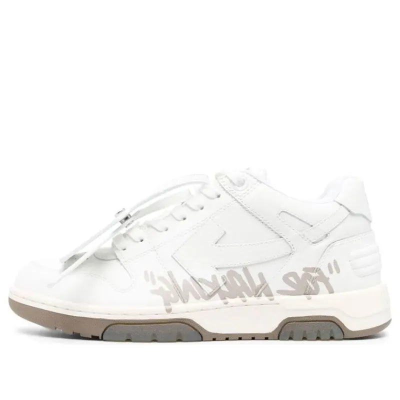 Off-White Out Of Office For Walking Sneaker 'White Tan' OMIA189F22LEA0030117 sold by KicksCrew
