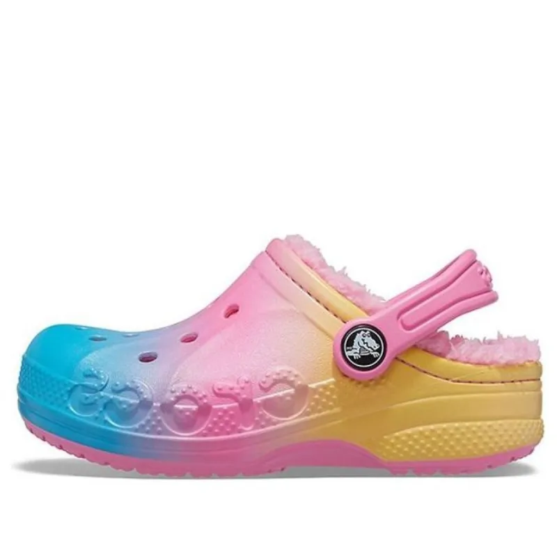 (GS) Crocs Baya Printed Lined Clogs 'Pink Lemonade Multi' 205888-6SO sold by KicksCrew