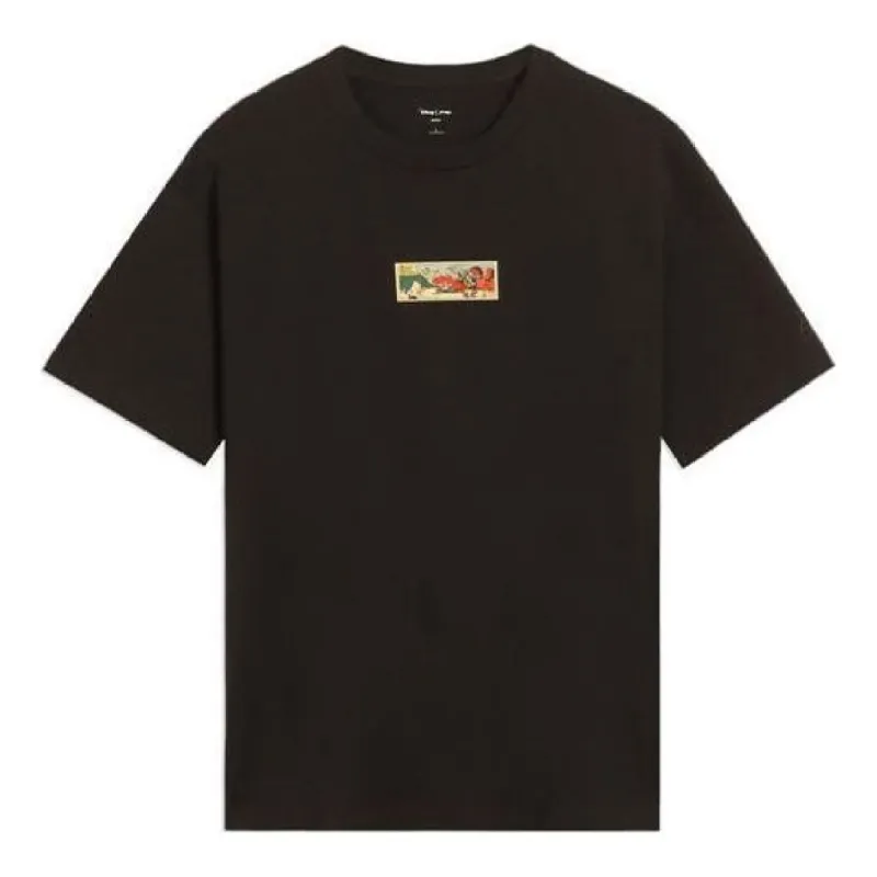 Li-Ning x Disney Graphic T-shirt 'Black' AHSS247-3 sold by KicksCrew