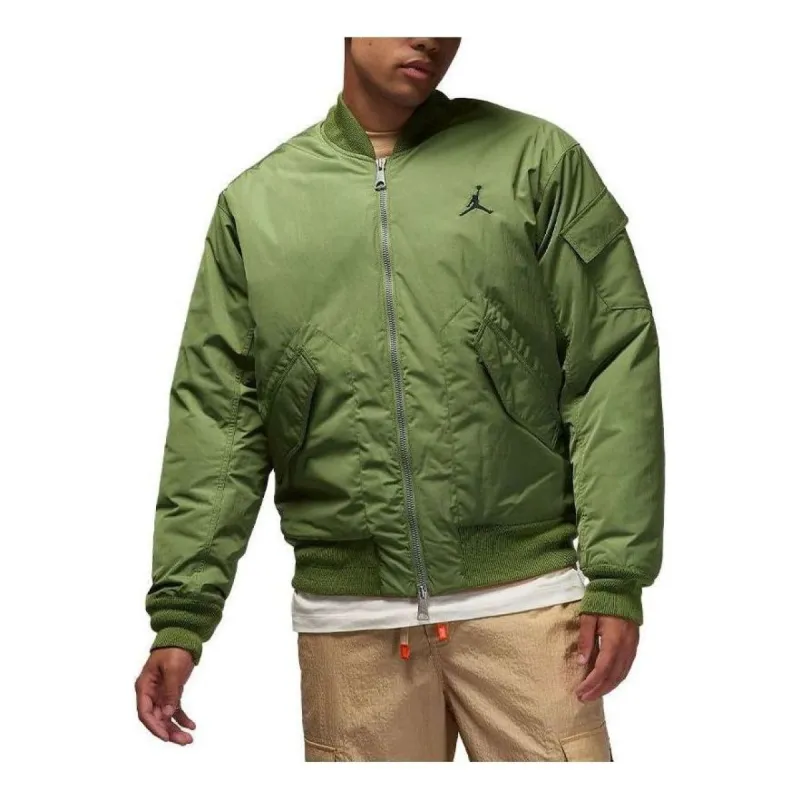 Air Jordan Essentials Logo Jacket 'Green' FB7316-340 sold by KicksCrew