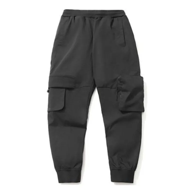Li-Ning Classic Cargo Pants 'Black' AKXR039-2 sold by KicksCrew