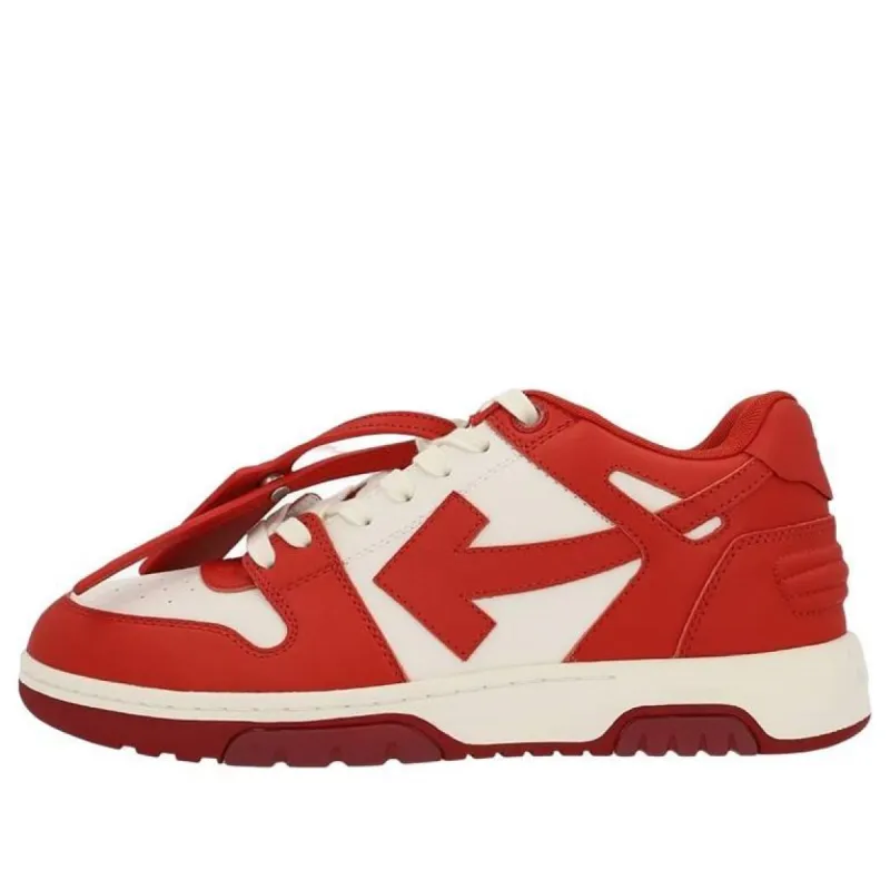 Off-White Out Of Office Low-Top Sneakers 'Red White' OMIA189F22LEA00101280128 sold by KicksCrew