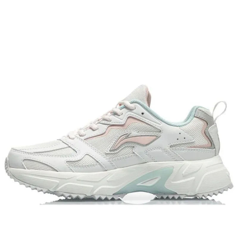 (WMNS) Li-Ning Retro Running Shoes 'White Pink' ARLQ004-5 sold by KicksCrew