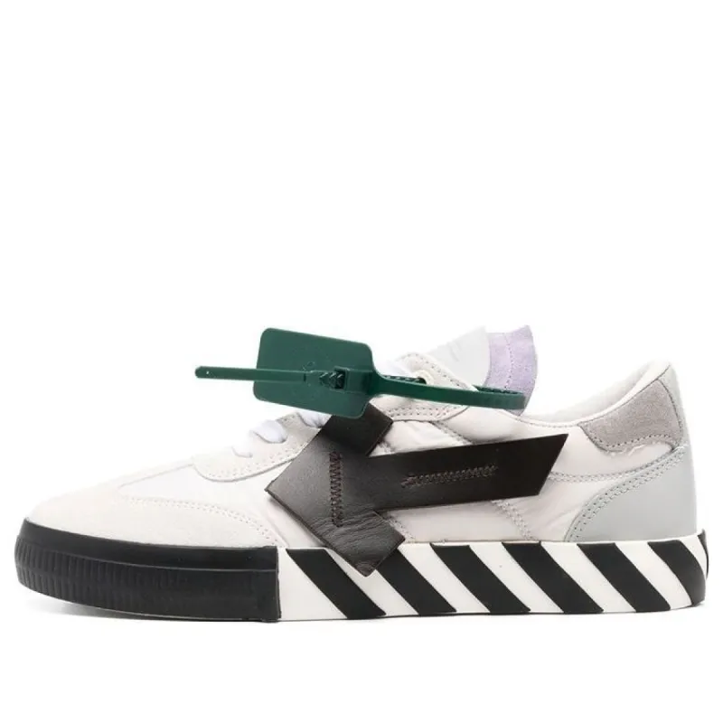 Off-White New Vulcanized Low 'White Black' OMIA232S22LEA0010110 sold by KicksCrew