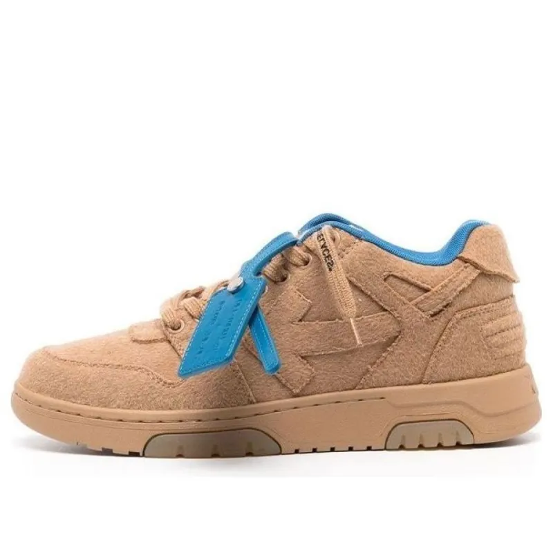 Off-White Out Of Office Low-Top Sneakers 'Tan Blue' OMIA189F22FAB0016262 sold by KicksCrew