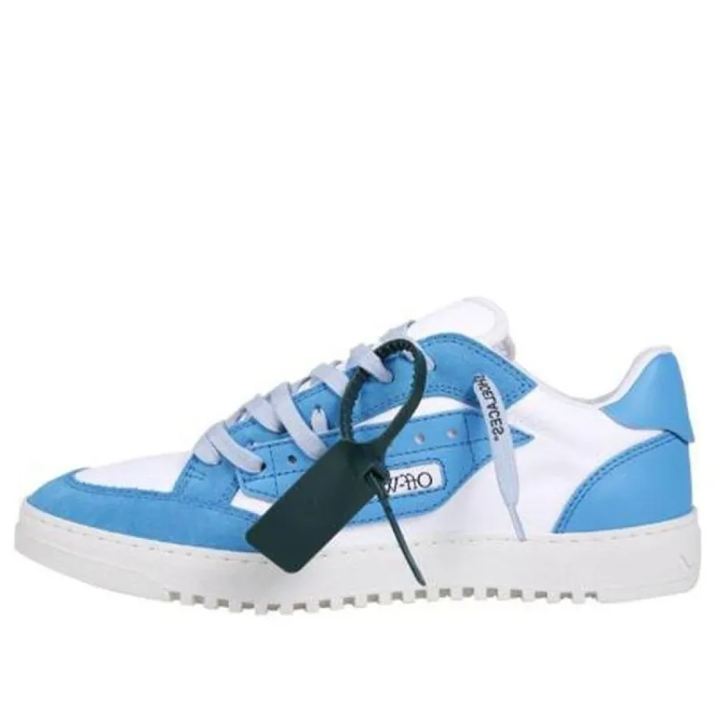 Off-White 5.0 Panelled Low-Top Sneakers 'Blue White' OMIA227S23FAB0010145 sold by KicksCrew