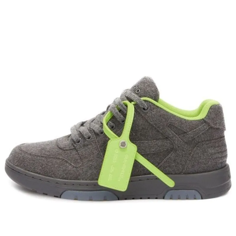 Off-White Out Of Office Low-Top Sneaker 'Grey Green' OMIA189F22FAB0010707 sold by KicksCrew
