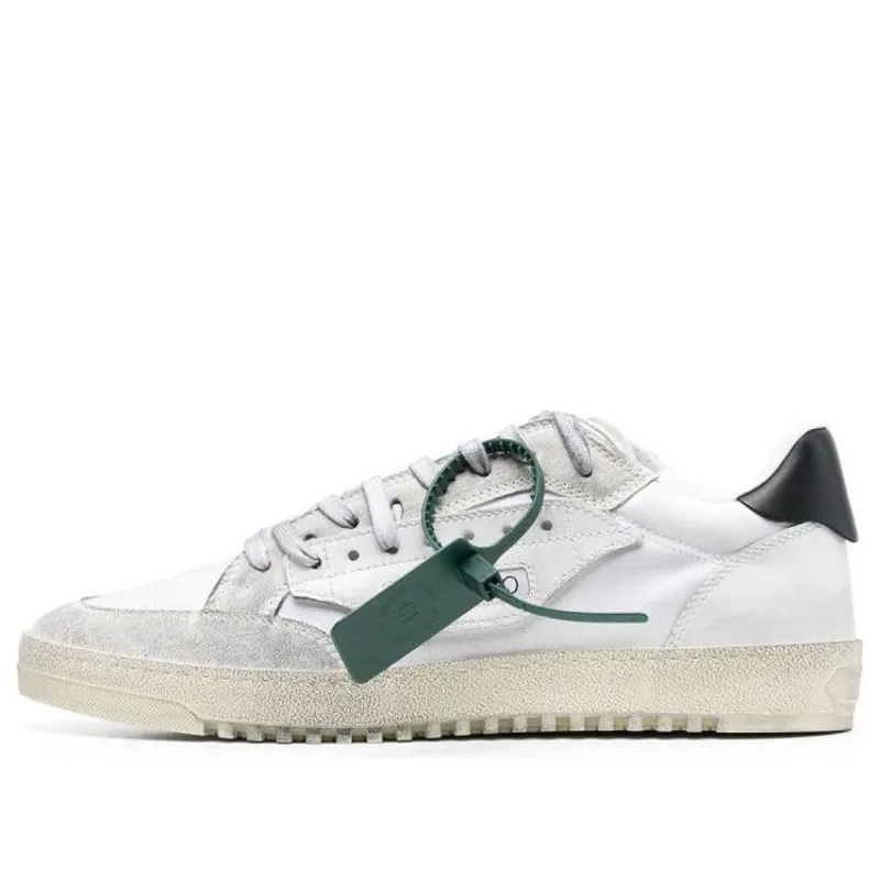 Off-White Vulcanized 5.0 Low Top Distressed Sneaker 'White Black' OMIA227C99FAB0010101 sold by KicksCrew