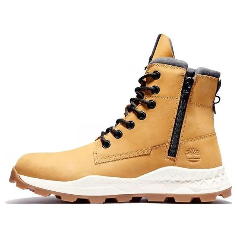 Timberland Brooklyn Side Zip Sneaker Boot 'Wheat Nubuck' A2J1E231 sold by KicksCrew