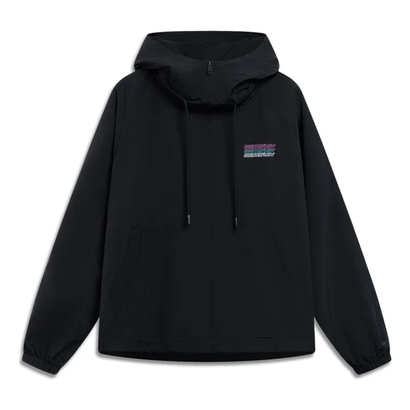 Li-Ning Counterflow Triple Logo Windbreaker 'Black' AFDT521-1 sold by KicksCrew