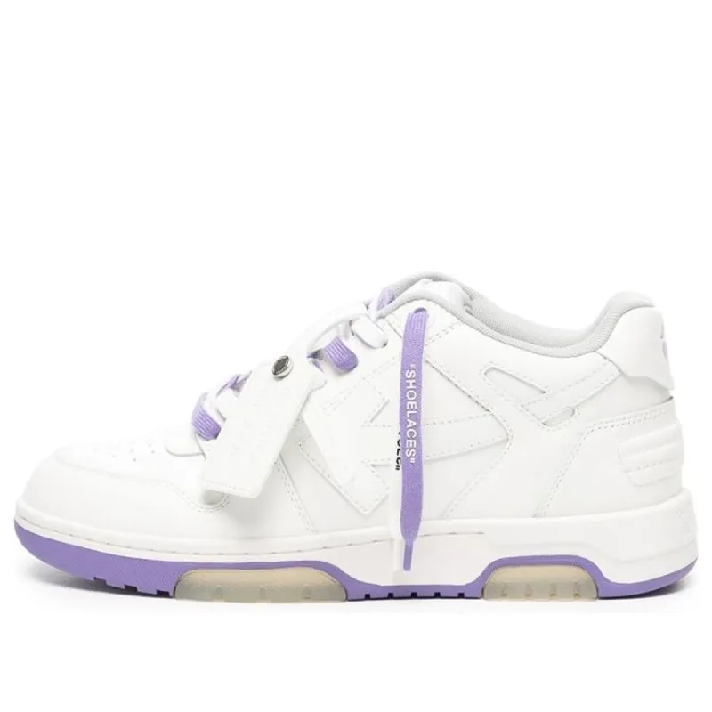 Off-White Out Of Office Low-Top Sneaker 'White Purple' OMIA189S23LEA0040137 sold by KicksCrew