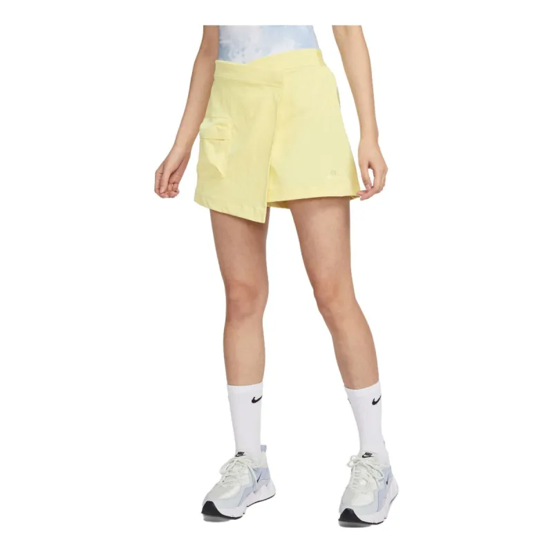 (WMNS) Nike Sportswear Tech Pack High-rise Skort 'Lemon Chiffon Alabaster' DV8492-706 sold by KicksCrew