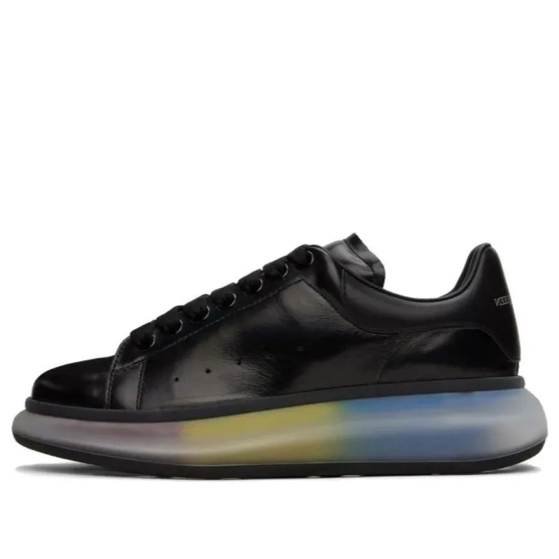 Alexander McQueen Larry Leather Sneakers 'Black Multi' 711153WICN11049 sold by KicksCrew