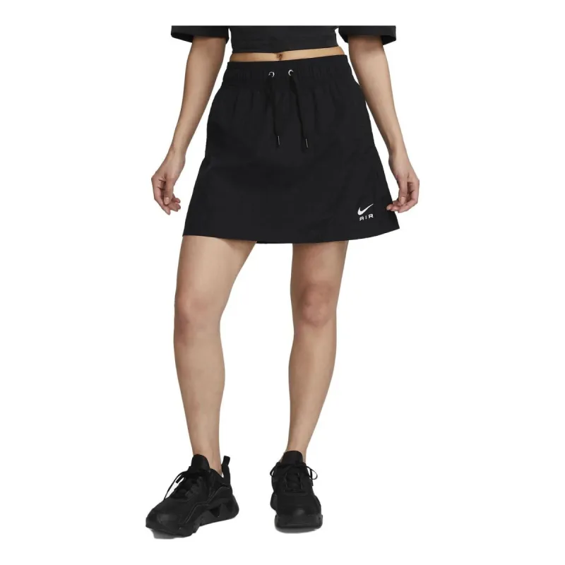 (WMNS) Nike Air High-Waisted Woven Miniskirt 'Black' DV8248-010 made by Nike