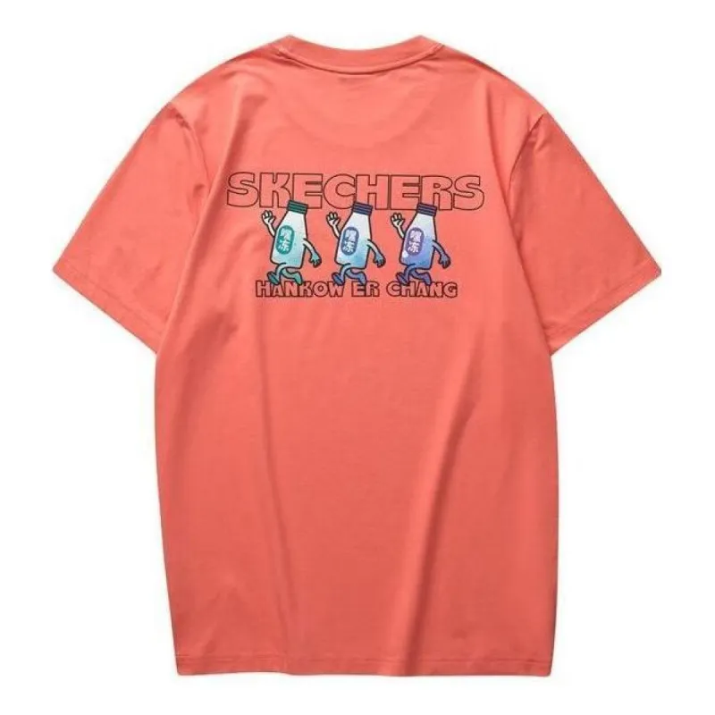 Skechers x Hankow Graphic Tee 'Orange Multi-Color' L223M017-02W3 sold by KicksCrew