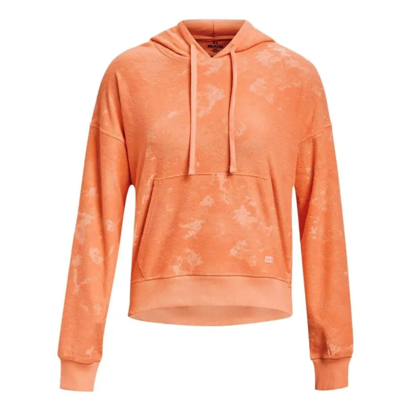 (WMNS) Under Armour Journey Terry Hoodie 'Orange' 1376915-868 sold by KicksCrew